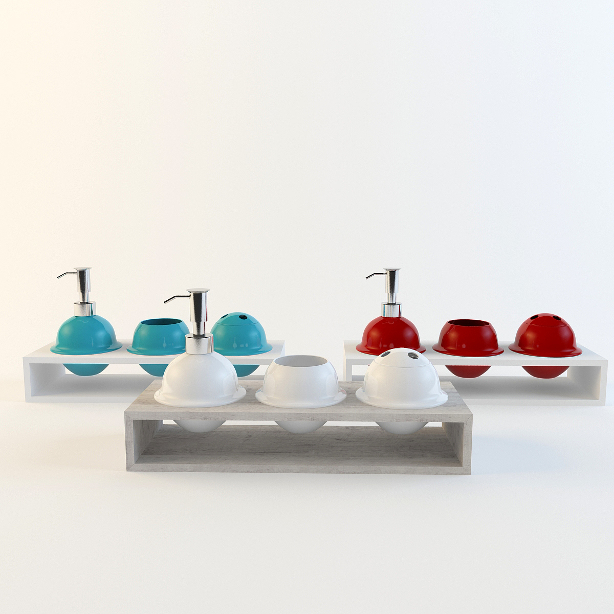 3D printing，Model rendering，Sanitary washing set box，
